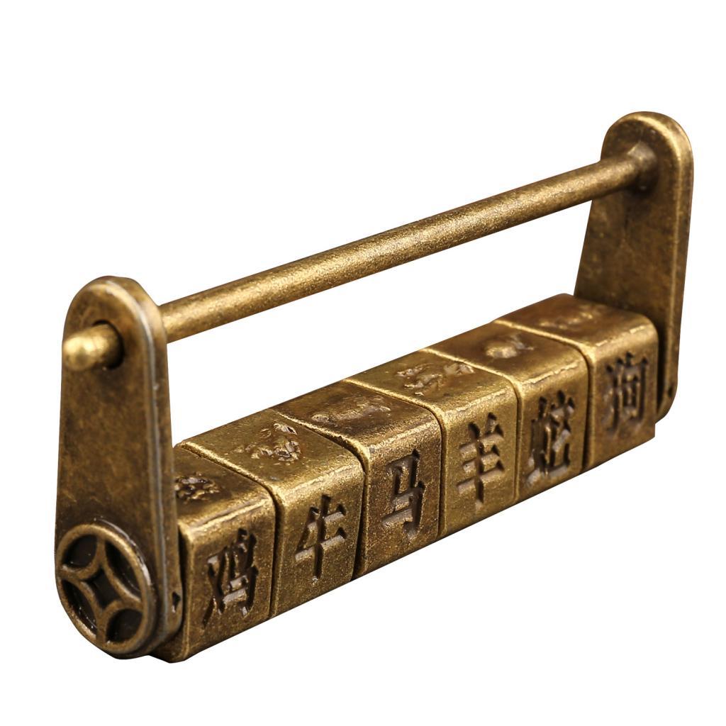 Kẽm Hợp Kim Vintage Mật Khẩu Khóa Móc Đồ Nội Thất Khóa Móc Gài Tủ Khóa Bền
