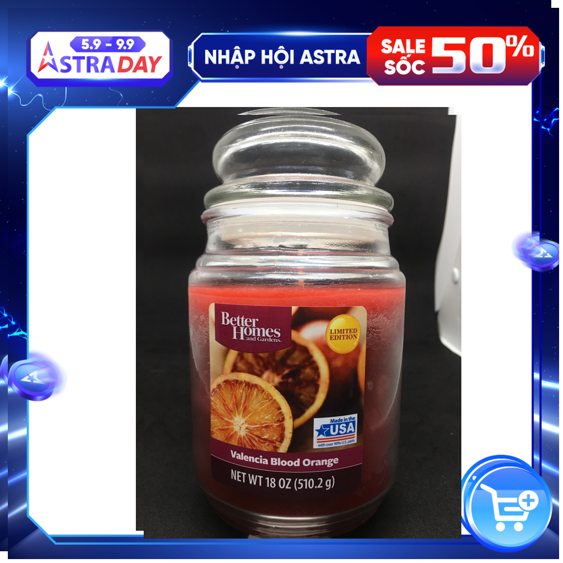 NẾN HŨ THƠM BETTER HOMMES AND GARDENS Valencia Blood Orange 510,2GR