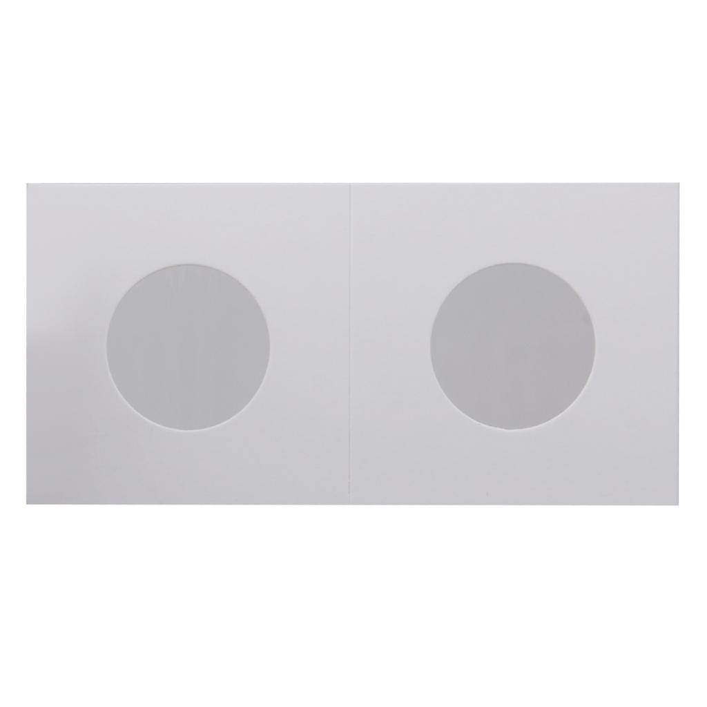 100PCS Cardboard Coin Holders Flips Mylar Coin Supplies 23/27.5mm