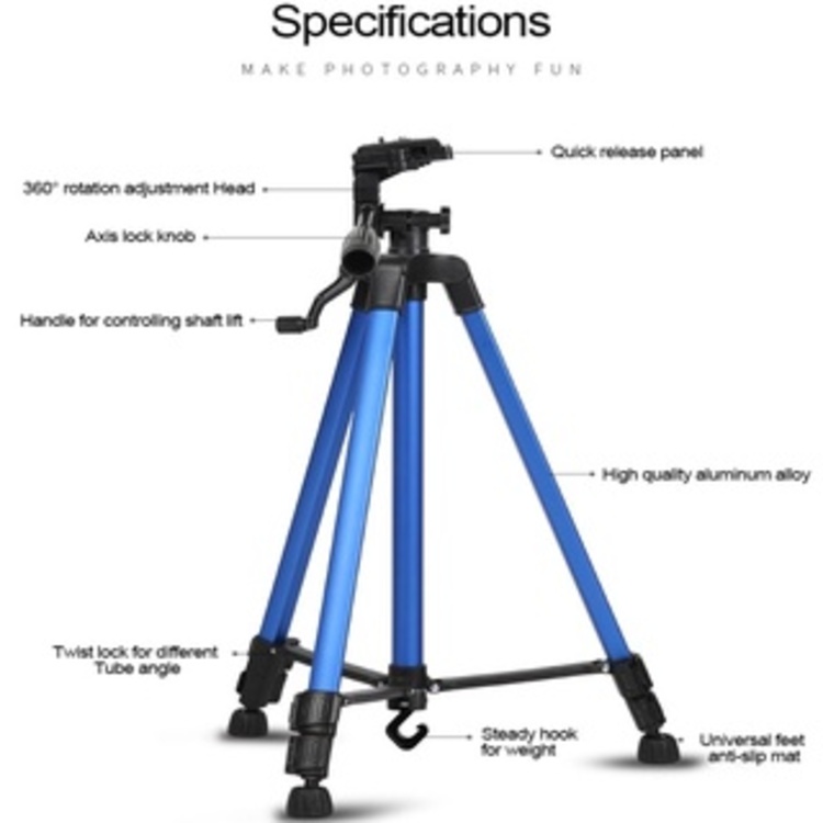 Tripod/ Chân đế điện thoại và máy ảnh MAWA 3366 có remote Bluetooth - Hàng chính hãng