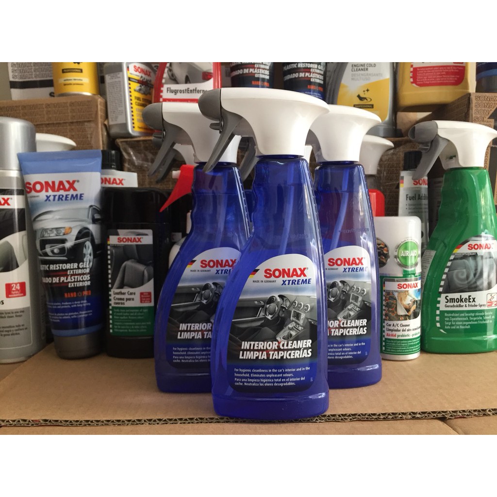 Dung Dịch Làm Sạch Khoang Nội Thất Xe Xtreme Có Khử Mùi SONAX Xtreme Interior Cleaner 221241 (500ml) – Hàng Đức Chính Hãng