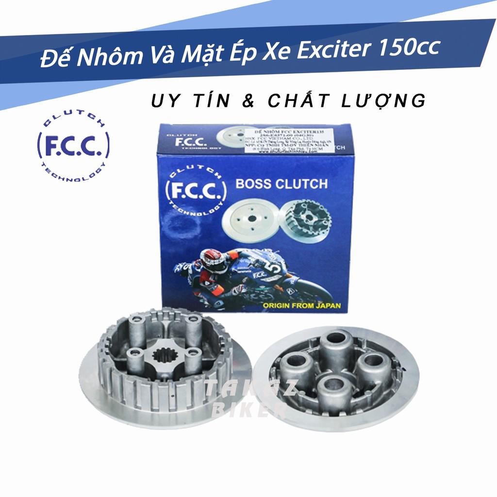 A1 Full combo bộ nồi đế nhôm FCC - mặt ép - lá bố - lá sắt dùng cho xe Exciter 150 col tay