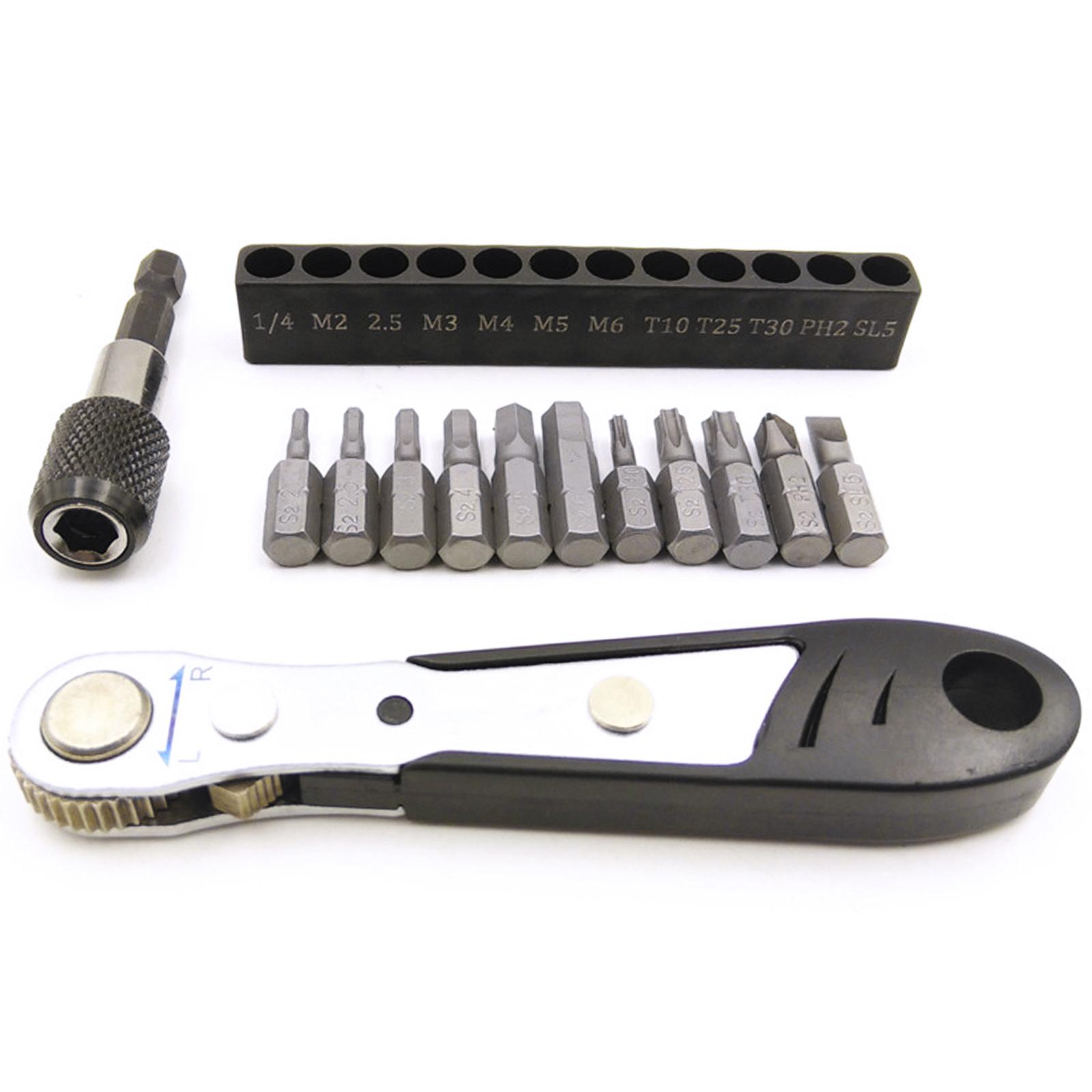 Socket Set Small Disc Ratchet Wrench Bicycle Alloy Steel Spanner Repair Tools Kit Ratchet Sleeve Bike Maintenance Socket Tools