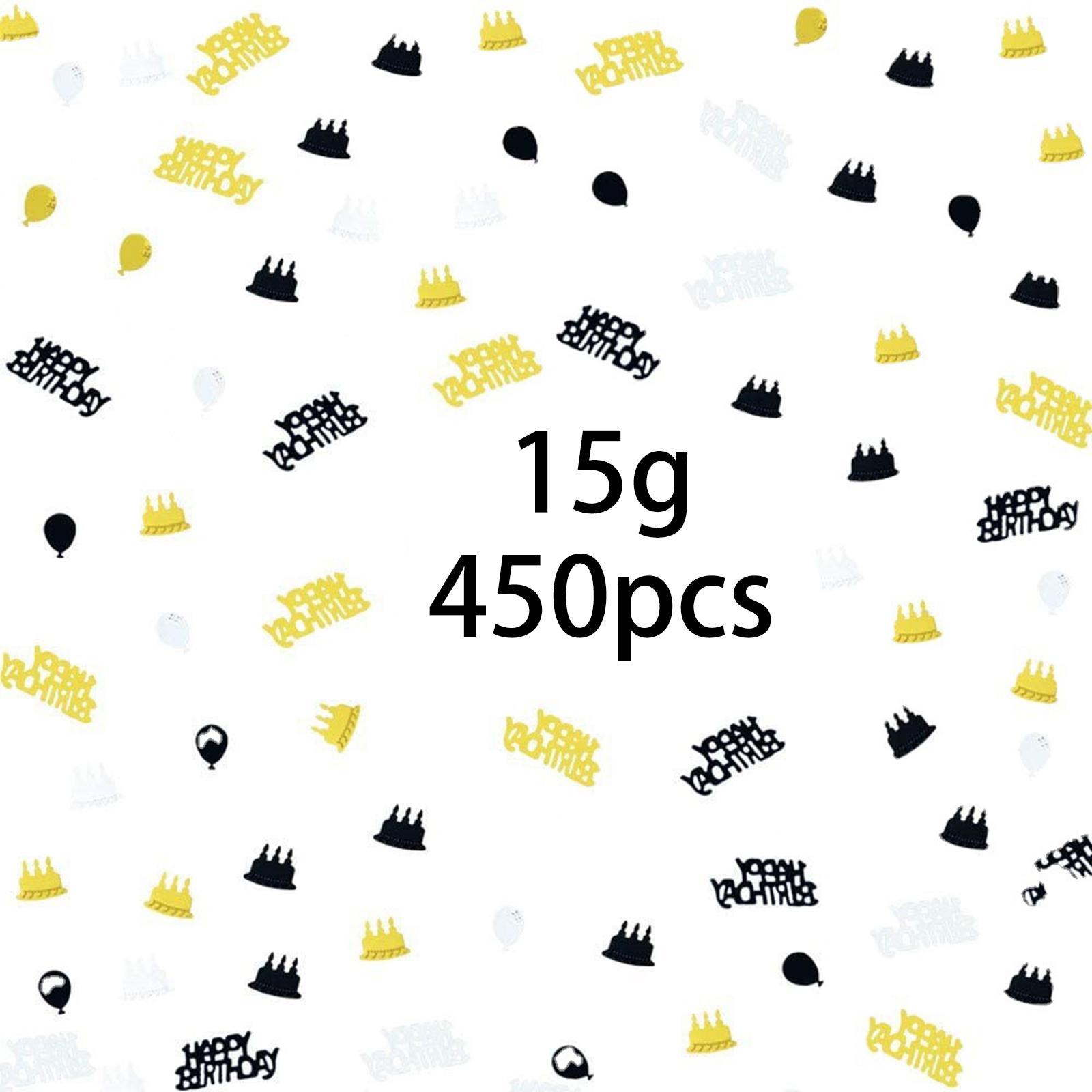 450Pcs Birthday Confetti ,Birthday Cake Confetti for Party Celebration,Wedding,Anniversary,Engagement,DIY Arts