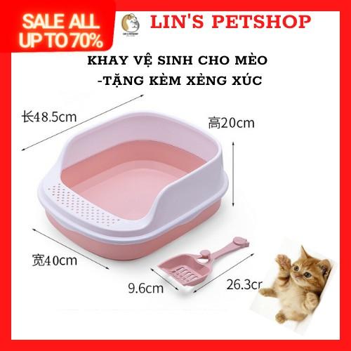 Khay vệ sinh cho thú cưng Size LỚN- tặng kèm xẻng