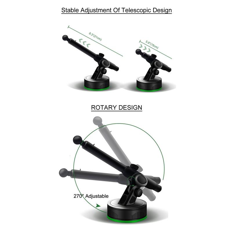Giá đỡ điện thoại trên ô tô xoay đa chiều - dạng kính thiên văn (hot...)