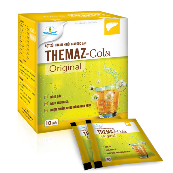 Bột sủi thanh nhiệt giải độc gan Themaz Cola Original