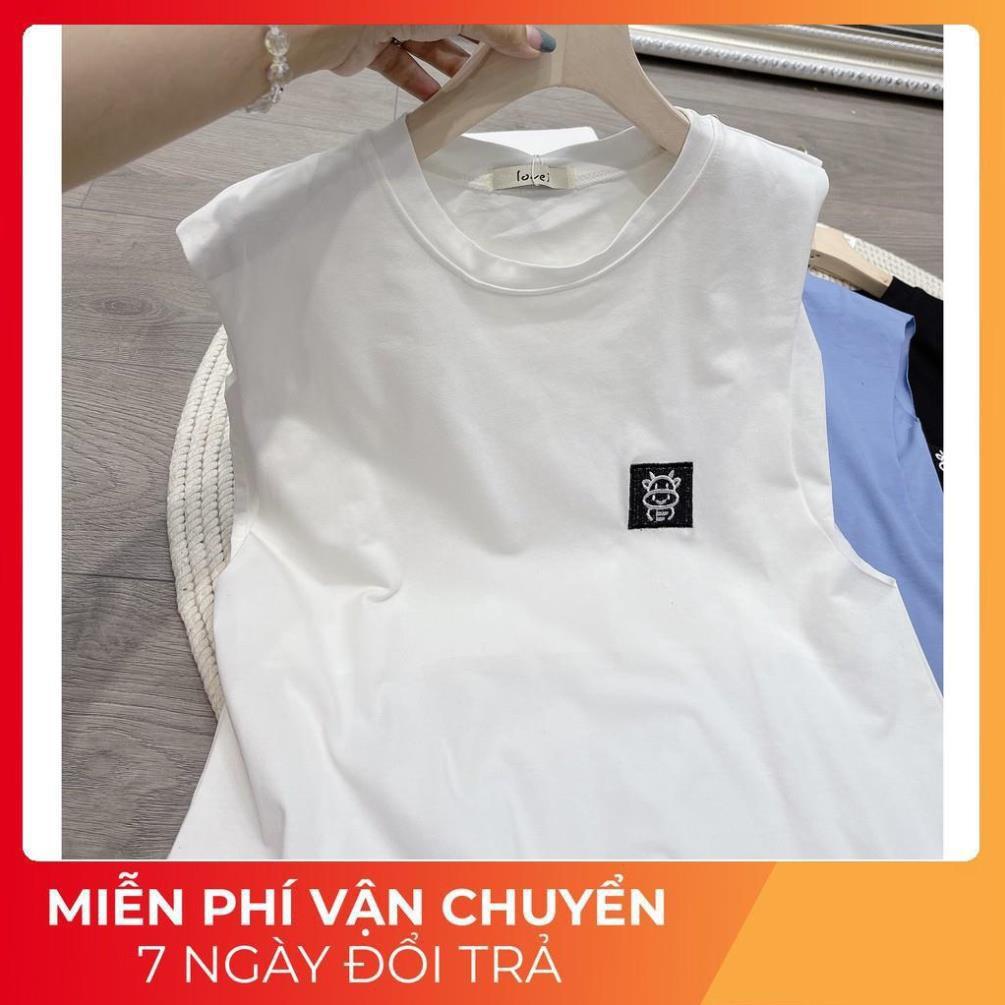 Đầm Suông Ba Lỗ Sát Nách Logo Chú Bò