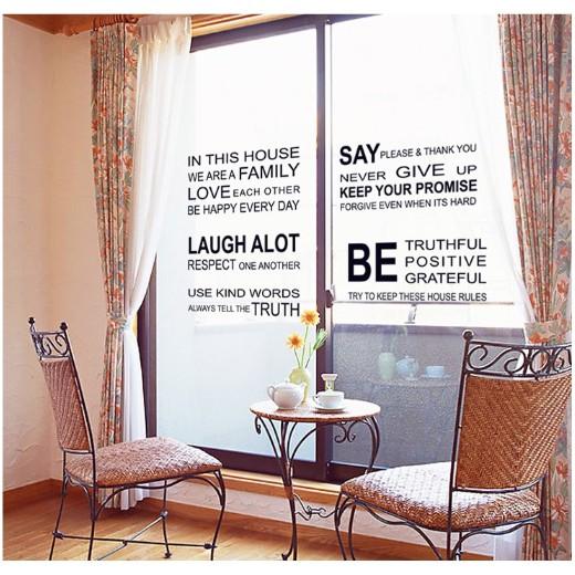 Decal trang trí chữ tiếng anh