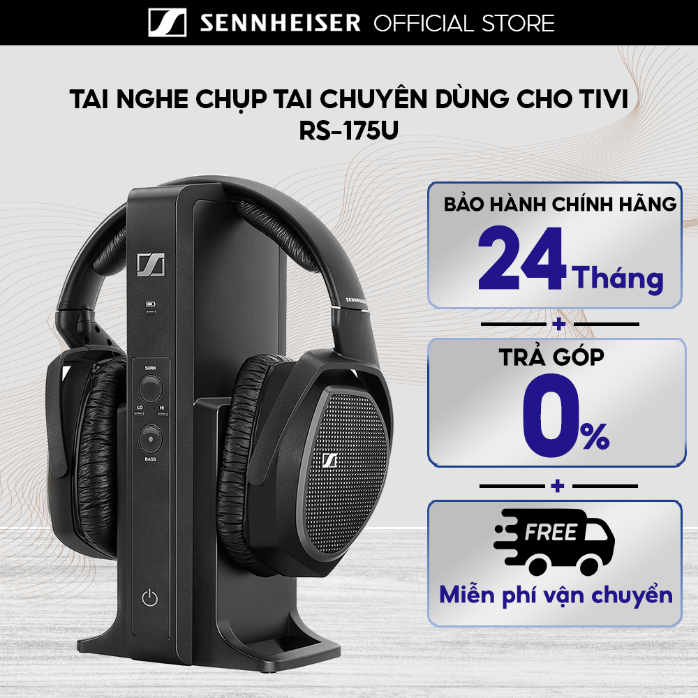 Tai Nghe Chụp Tai Không Dây Sennheiser RS 175 - Hàng Chính Hãng