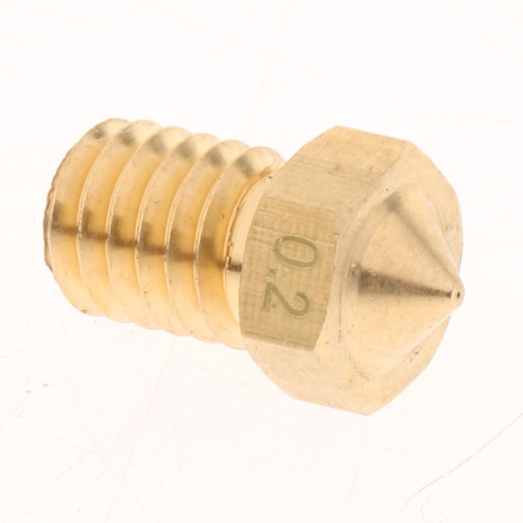 4Pcs 0.2mm 3D Printer Extruder Nozzle Printhead Brass Copper For 1.75mm Filament