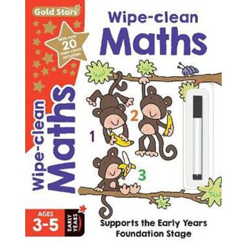 Gold Stars Wipe-Clean Maths