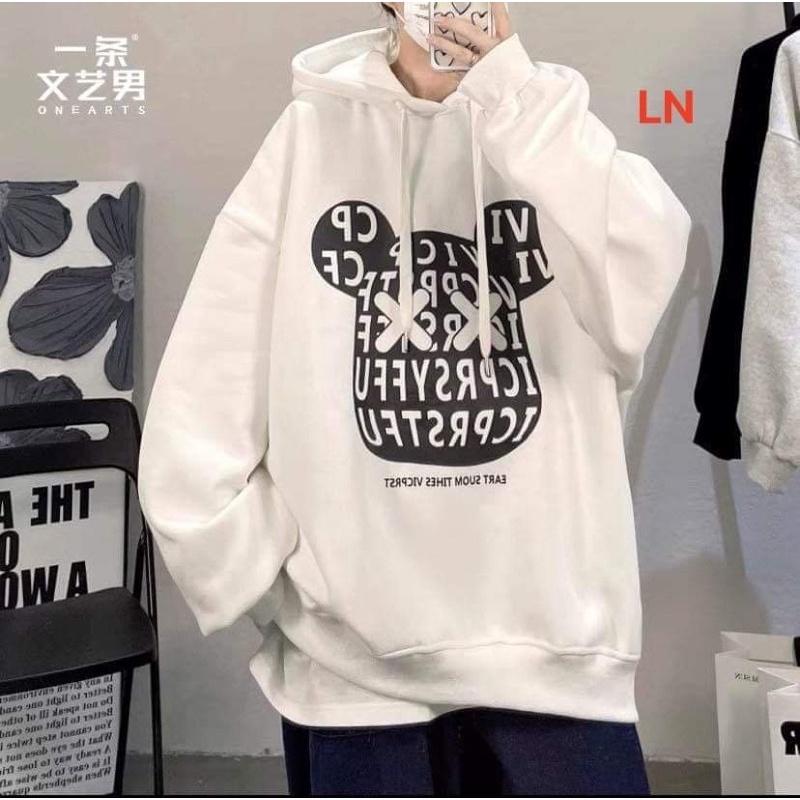 Áo hoodie mặt gấu chữ TH6