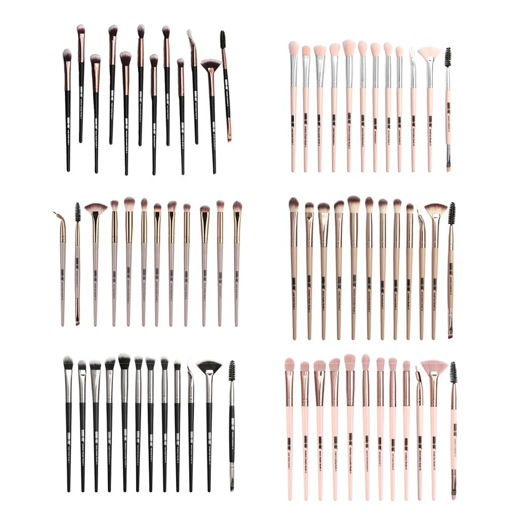 12Pcs Eye Makeup Brush Set For Eyeshadow Eyebrow Eyeliner
