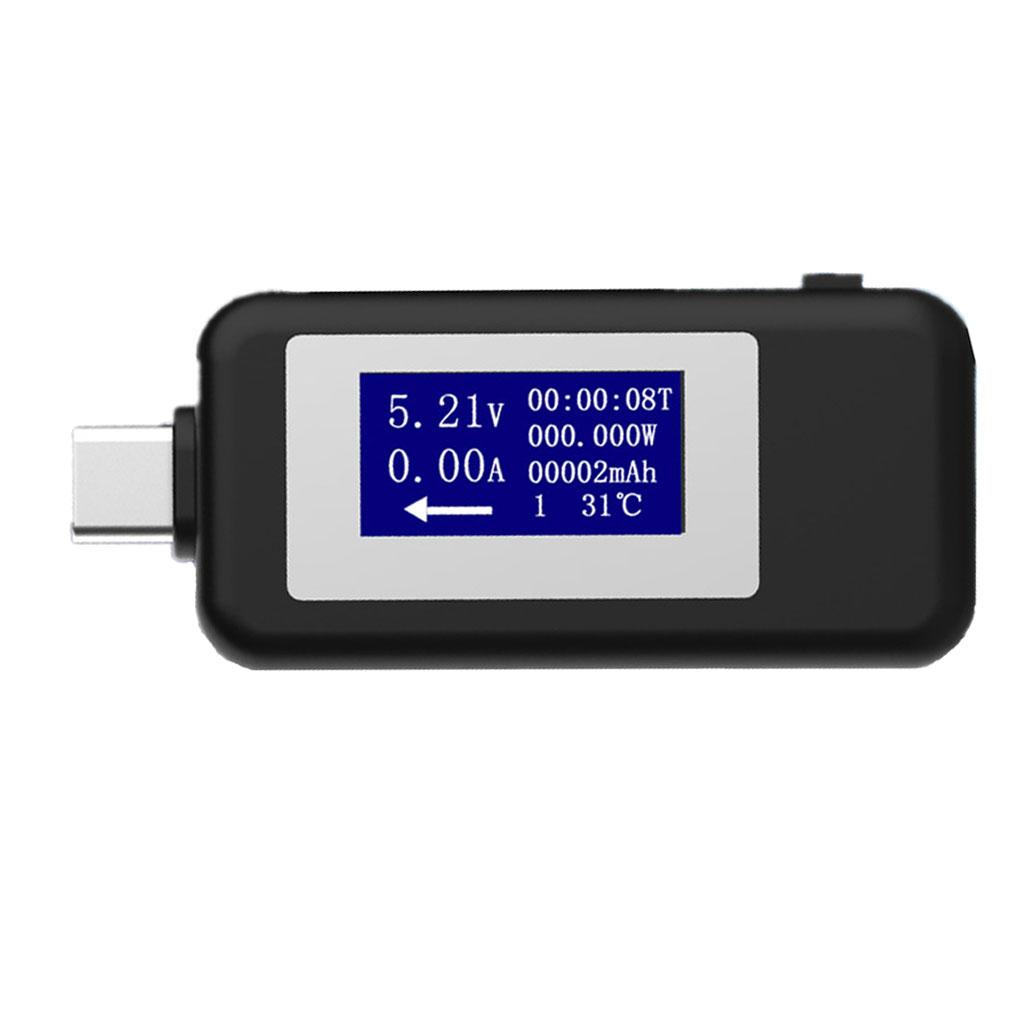 USB-C Voltage and Current Tester Meter  Digital Monitoring Gauge DC 4-30V