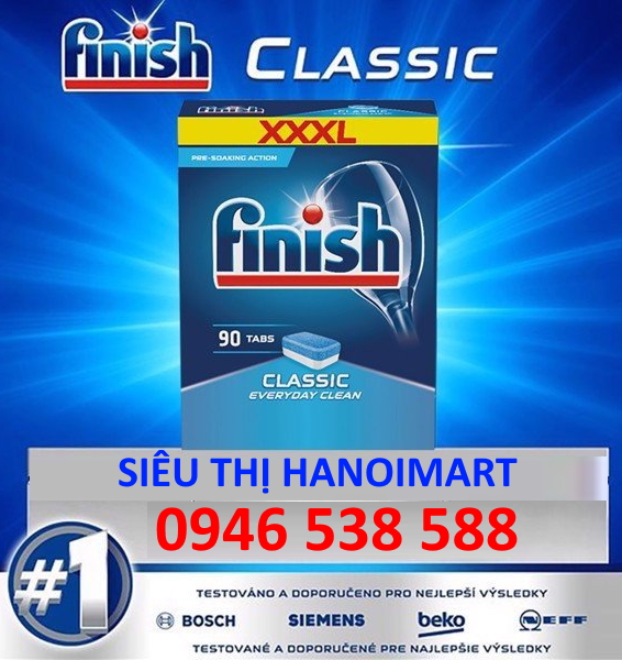 Hộp 100 viên rửa chén Finish Classic Dishwasher Tablets QT025445