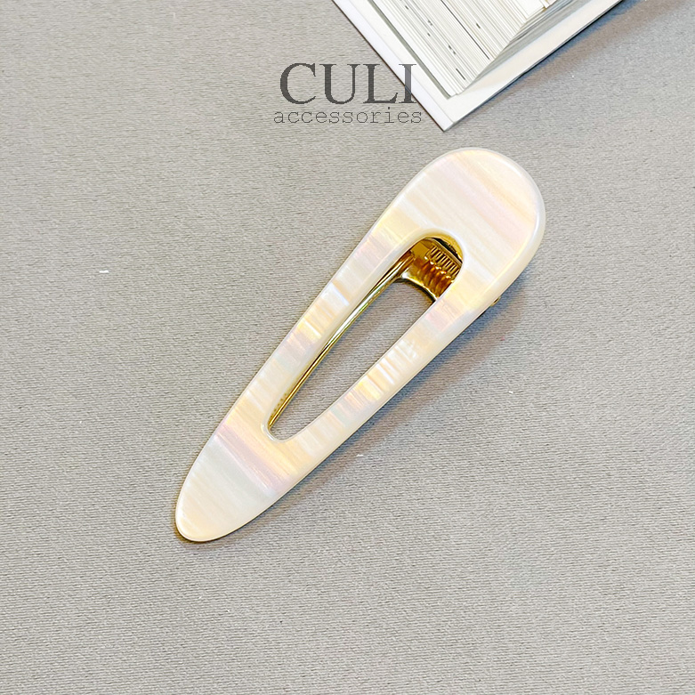 Kẹp tóc mini, Kẹp mái nhiều hình, chất liệu xà cừ lấp lánh, style Hàn Quốc - Culi accessories