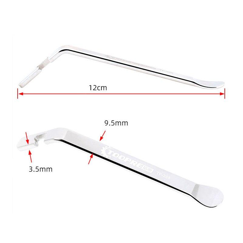 3pcs Cycling Tire Lever Pry Up Tool Mountain Bicycle Tyre Opener Metal Pry Bar Stainless Steel Bike Wheel Remover Repair Tools