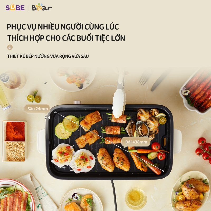 Bếp nướng điện Bear GR-4H15C Hàng chính hãng