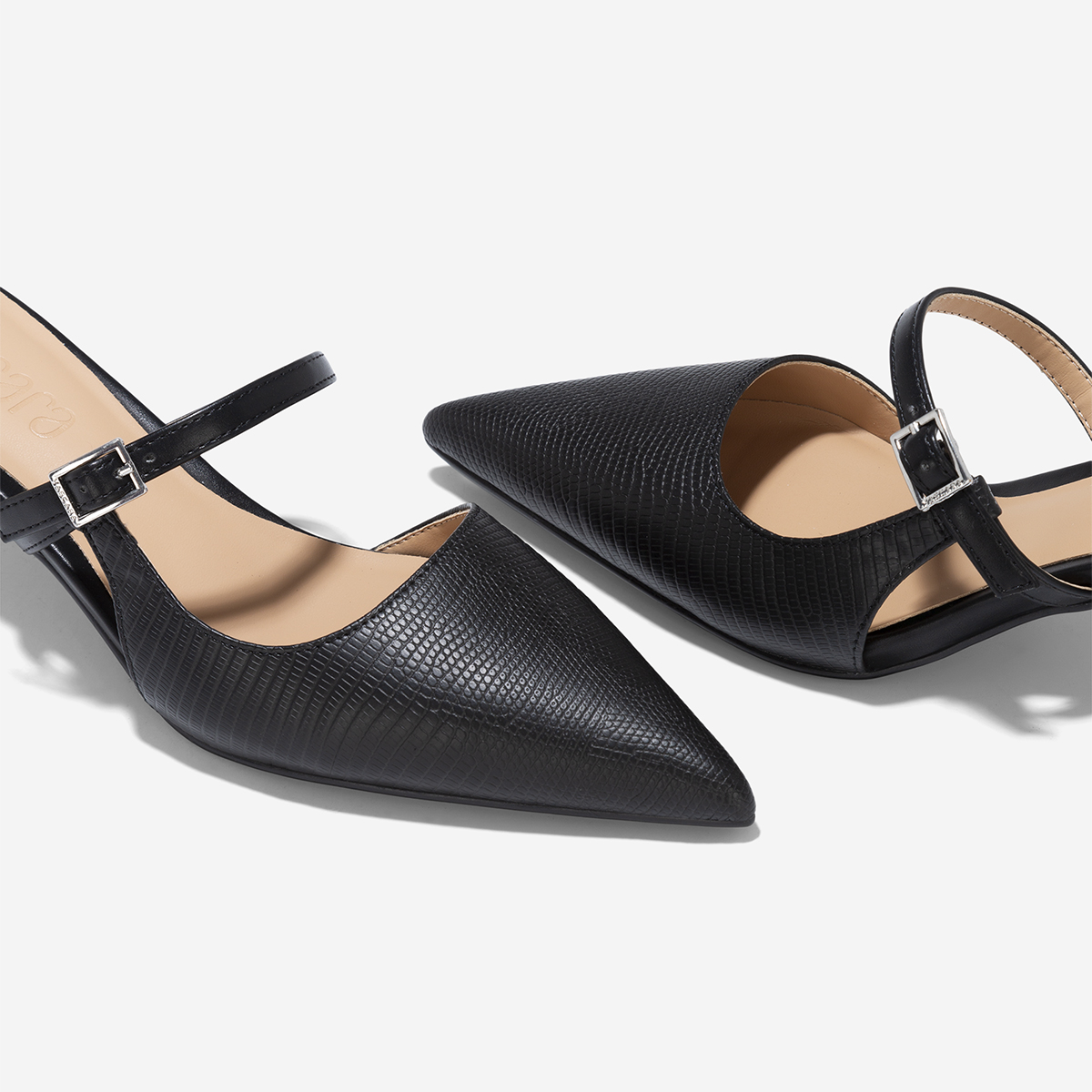 Guốc Mules Mary Jane Cut-Out - GNN 0208