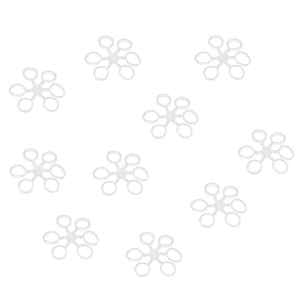 10pcs Clear Carp Coarse Fishing Pellet Boilies Bait Bands Terminal Tackle L