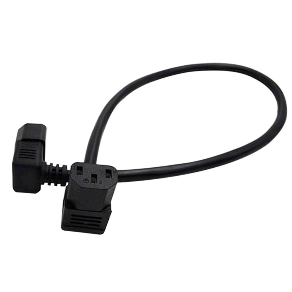 1.5m IEC320 C13 To C14 Angle Power Extension Cable Cord For PDU Converter