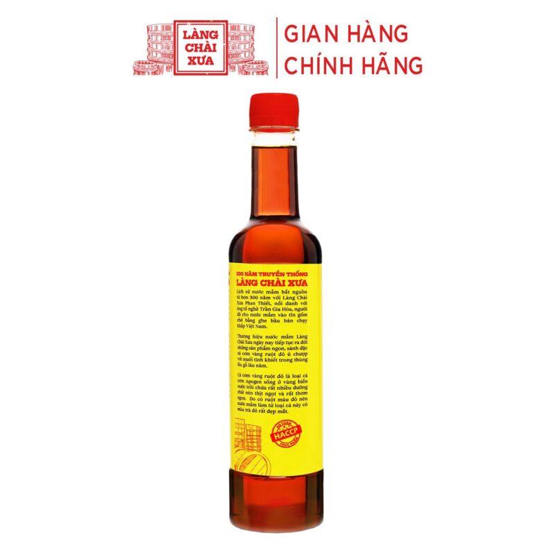 Thùng 6 Chai Nước Mắm Làng Chài Xưa Cá Cơm Vàng (Chai Nhựa 6x525ml)