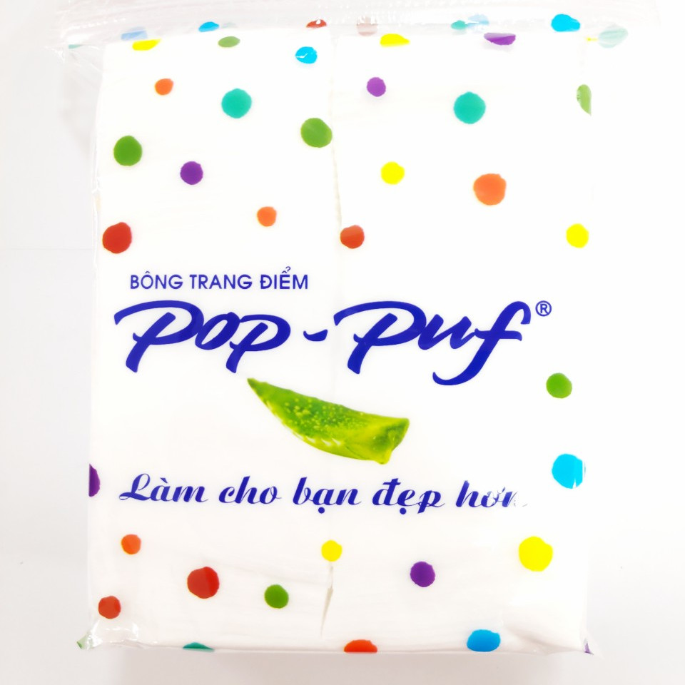 Bông Trang Điểm Pop - Puf 100 Miếng (Bao Bì Mới)