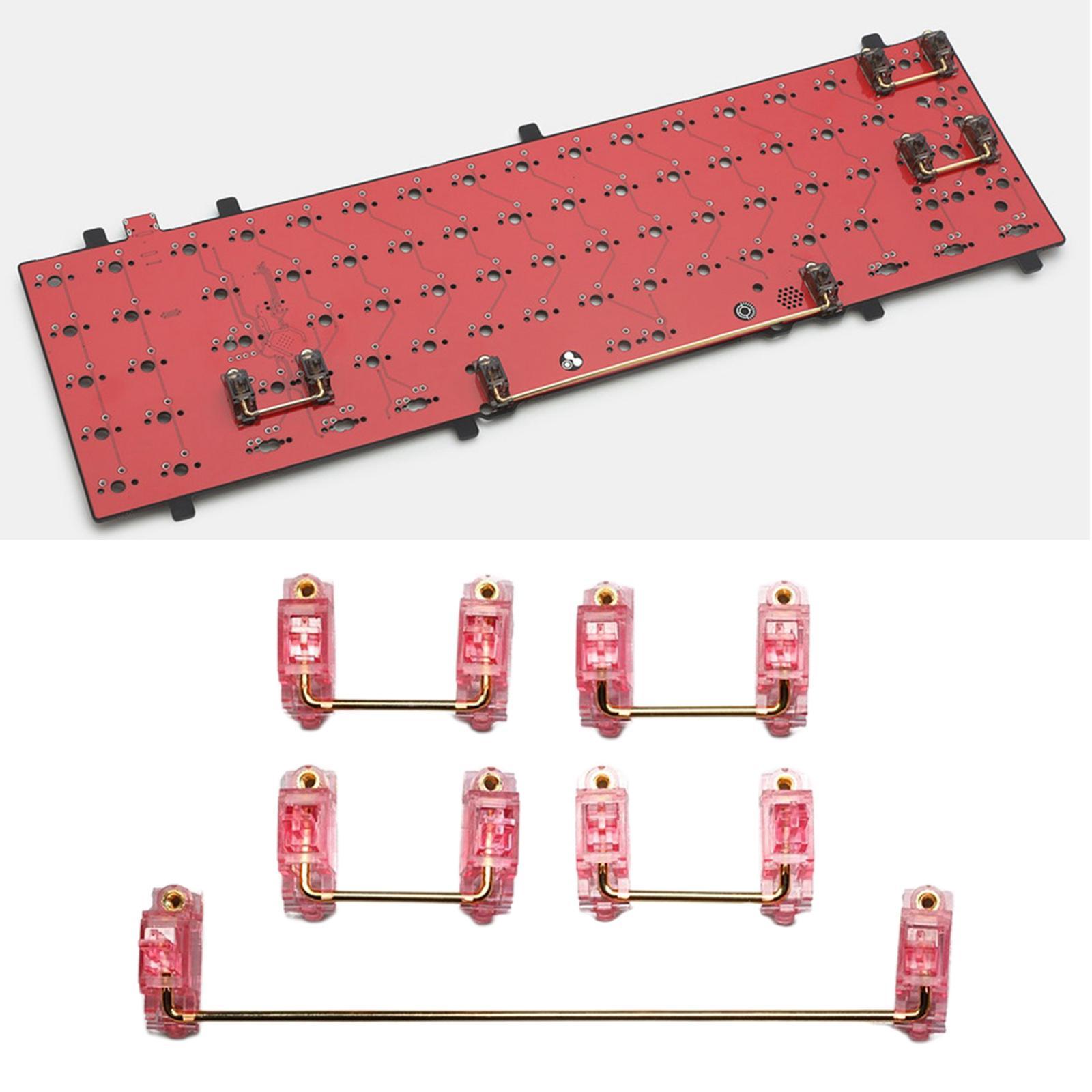 PCB Screw-in Stabilizers for Mechanical Keyboard pink 1 6.25u 4 2U