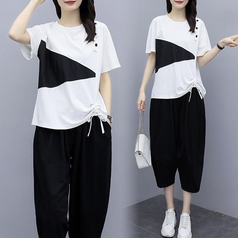 Đồ bộ nữ mặc nhà tay ngắn, chất liệu Cotton co giãn, Set bộ đi chơi nữ, trẻ trung, phá cách, NeSa Shop