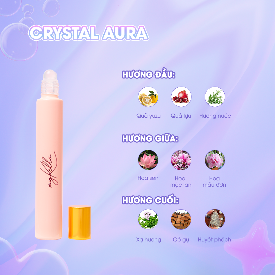 Nước Hoa Lăn myKella 10ml Tỏa Hương Quyến Rũ, Lưu Hương Suốt Ngày Dài