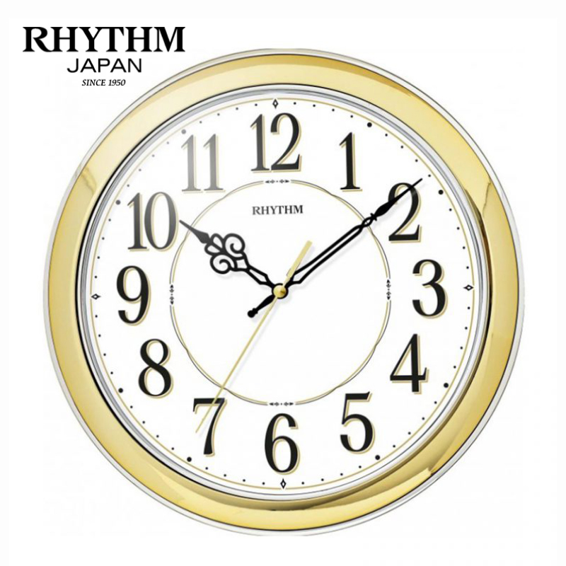 Đồng hồ treo tường Nhật Bản RHYTHM CMG553NR18, Kt 30.3 x 4.2cm, 720g, Vỏ Nhựa, dùng PIN