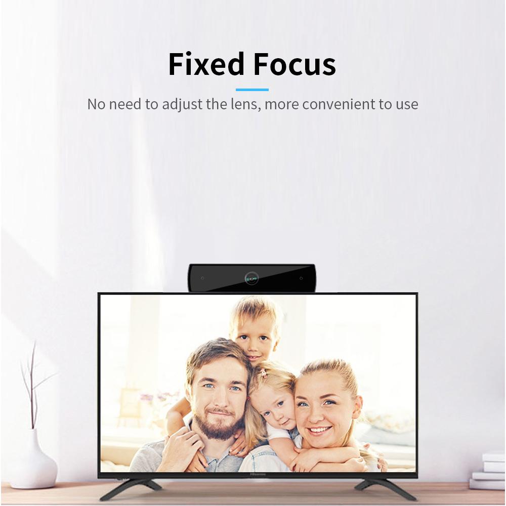 Camera hội nghị HD 1080P Góc rộng tiêu cự cố định Camera hành trình USB tích hợp micrô không có ổ đĩa cho PC