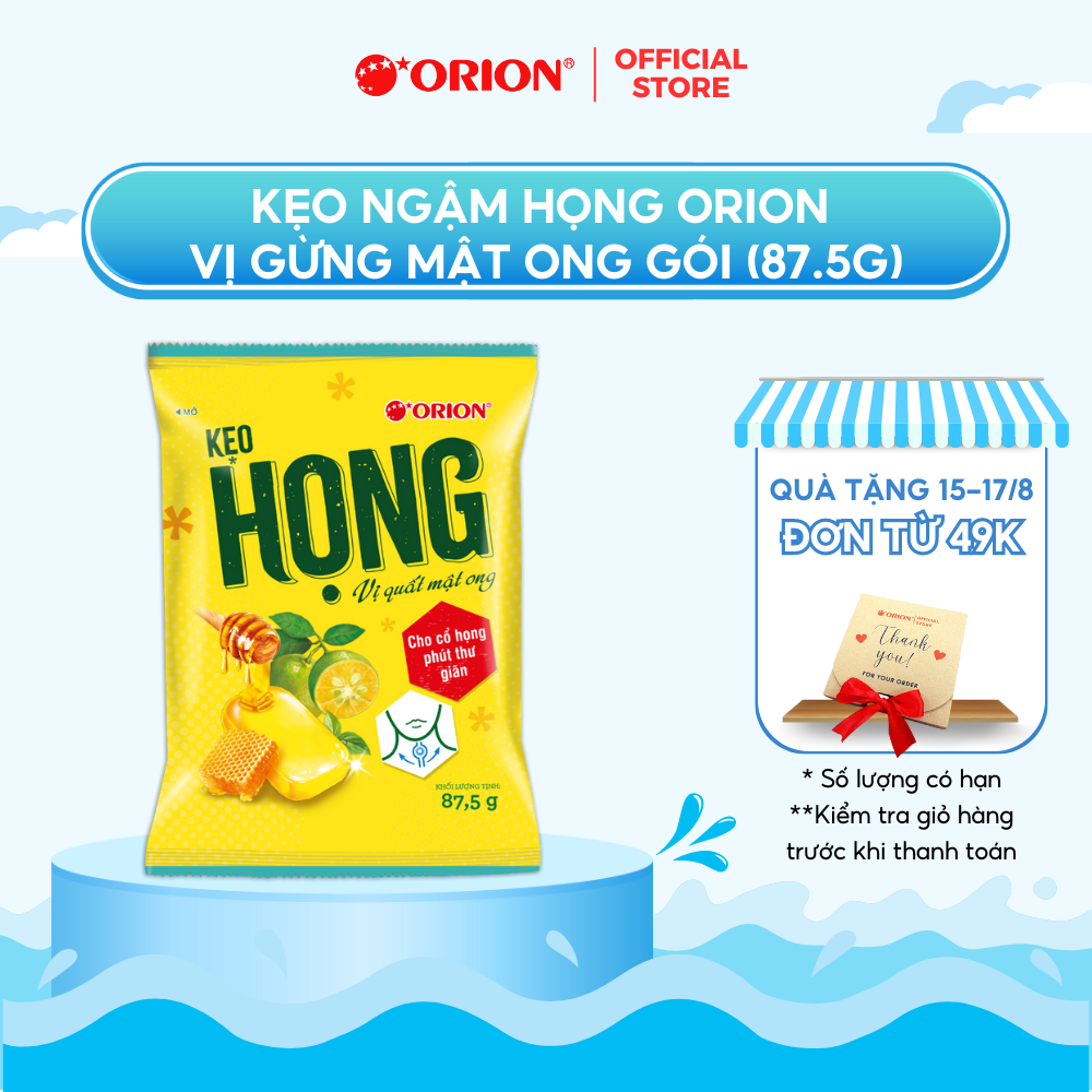 Kẹo ngậm HỌNG vị quất mật ong gói 87.5G