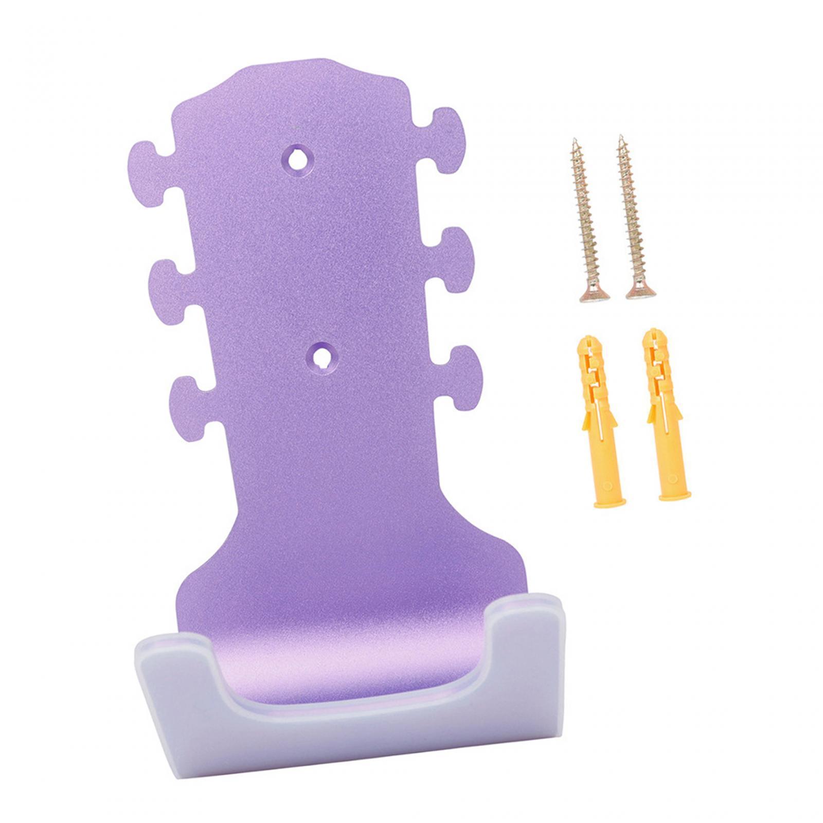 Ukulele Wall Mount Stand, Guitar Wall Mount Hanger with Screws, Guitar Rack for Acoustic and Electric Guitars Bass String Instruments Mandolin