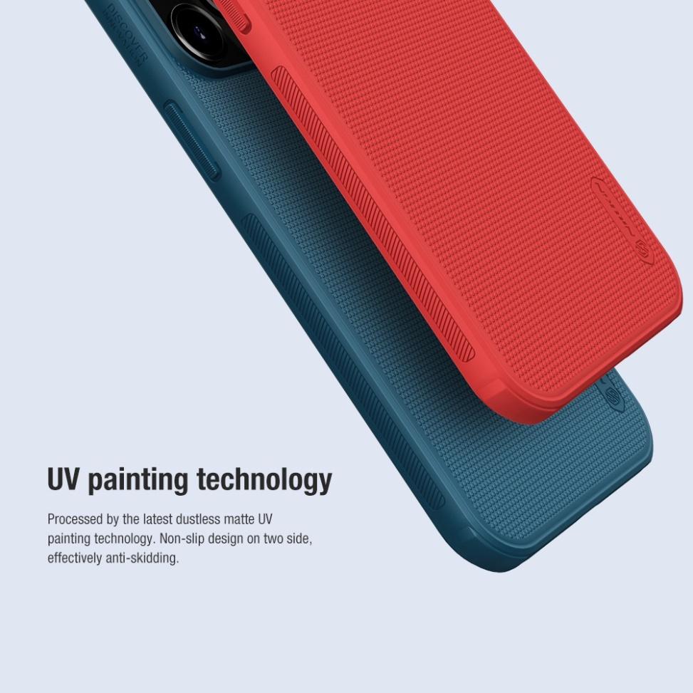 Ốp lưng Nillkin Super Frosted Shield Pro cho iPhone 13 Pro Max / 13 Pro / 13 mỏng chống dấu vân tay và sốc - Hàng Chính Hãng