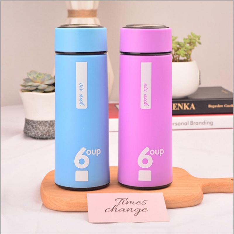 Bình Nước Giữ Nhiệt Lõi Thủy Tinh Bọc Nhựa Lúa Mạch Dung Tích 450ml