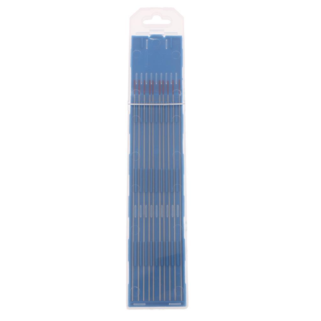 10 Pieces WT20 1/25 x5.9inchh 2% Thoriated Red Tungsten Electrodes Welding Tig Rods