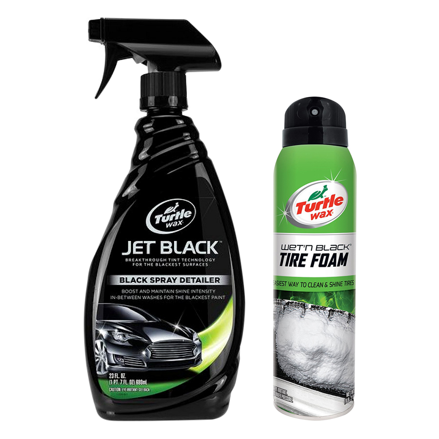 Combo Bóng Sơn Turtle Wax Và Bọt Xịt Bóng Vỏ Lốp Xe Turtle Wax - Tặng Xà Phòng Rửa Xe 3M