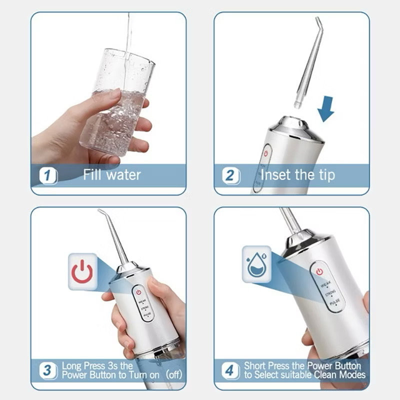 [HÀNG LOẠI 1] Máy tăm nước Oral Irrigator Bản Pro, tăm nước vệ sinh răng 3 cấp độ 4 đầu tăm mới nhất 2026