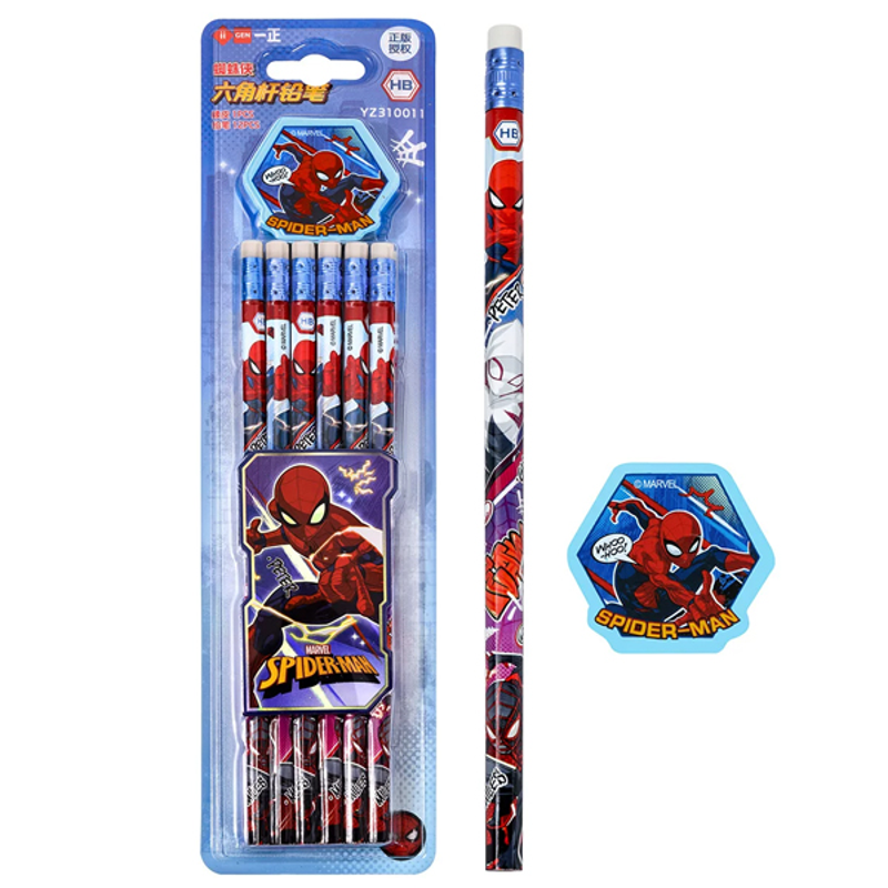 Ligen - Vỉ 12 Viết Chì HB Spiderman 310029