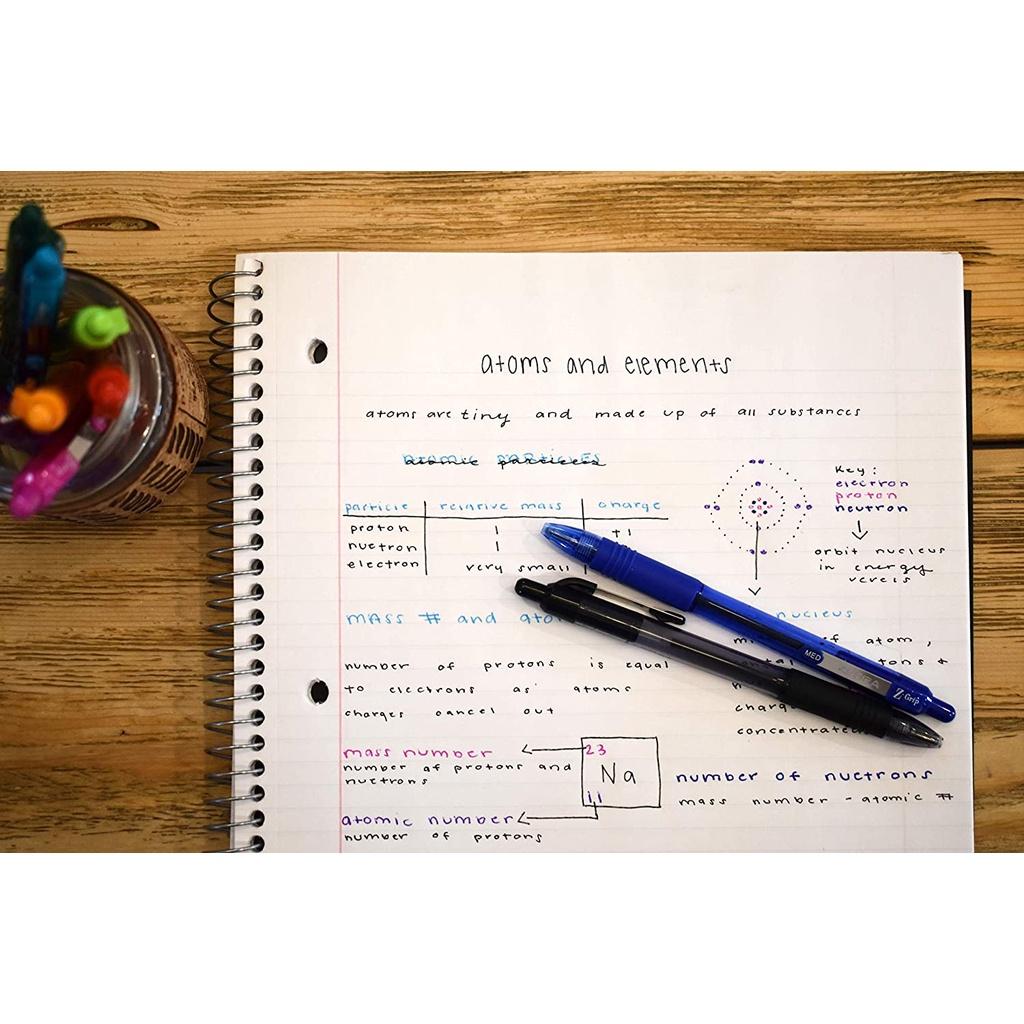 Bút bi siêu lướt Zebra Z-Grip Retractable Ballpoint Pen, Cỡ ngòi Medium Point 1.0mm, 1 cây viết màu xanh dương hoặc màu đen