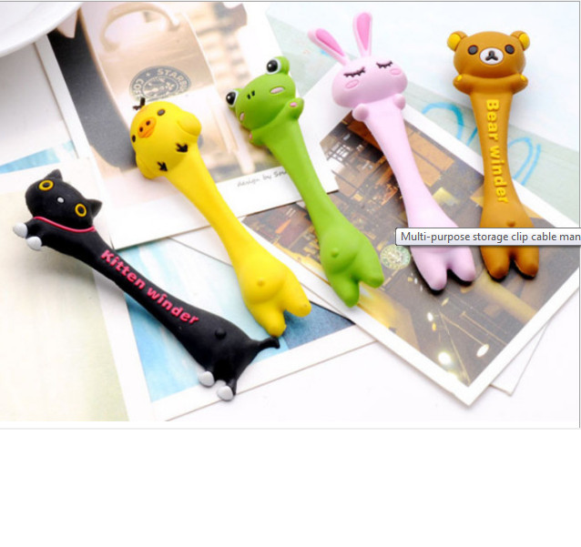 Bộ 2 Dây quấn thu gọn tai nghe,cáp sạc dễ thương, dây cột dây điện silicone siêu cute.(giao mẫu ngẫu nhiên) GD321-CotDDCute