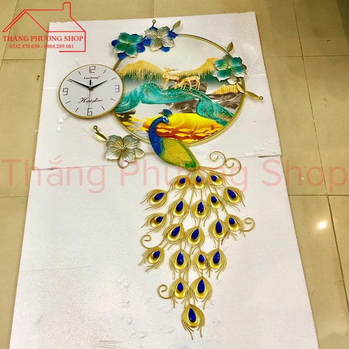 Đồng Hồ Treo Tường Hình Chim Công  TP-014-1