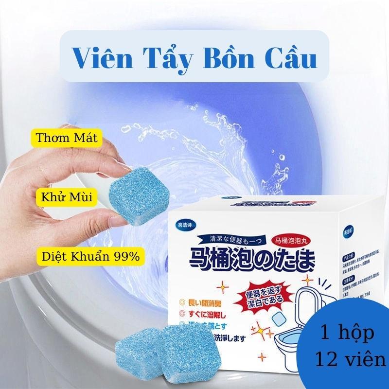 Viên Thả Bồn Cầu Khử Mùi Diệt Khuẩn Toả Hương Thơm Khai Thông Tắc Nghẽn Viên Sủi Tẩy Bồn Cầu Tẩy Sạch Mảng Bám