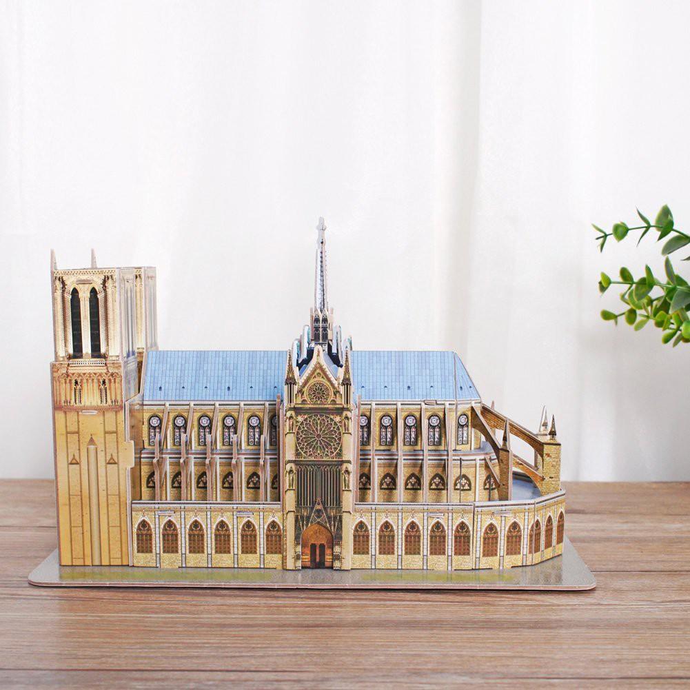 Mô hình giấy 3D - Nhà Thờ Đức Bà Paris C242h