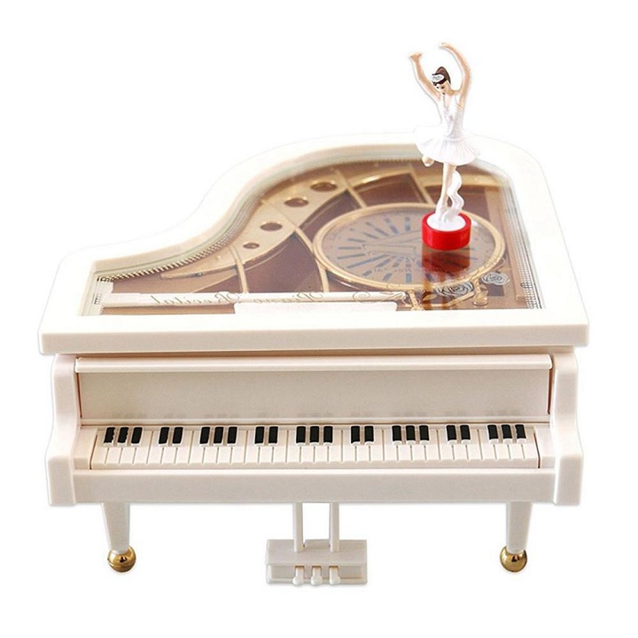 Hộp phát nhạc piano với vũ công múa bale