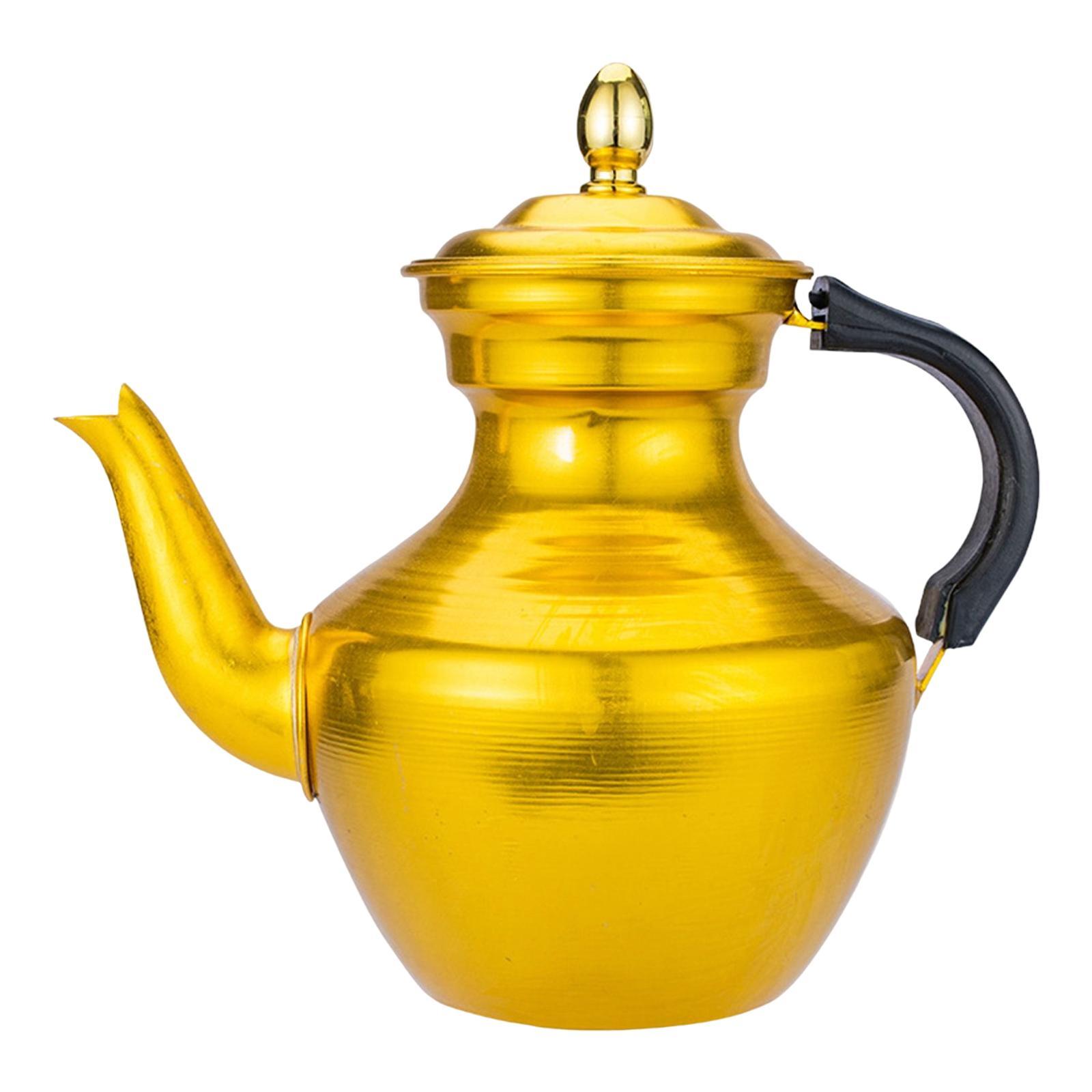 Retro Gooseneck Teapot Tibetan Style Milk Tea Pot Tea Kettle for Restaurant S