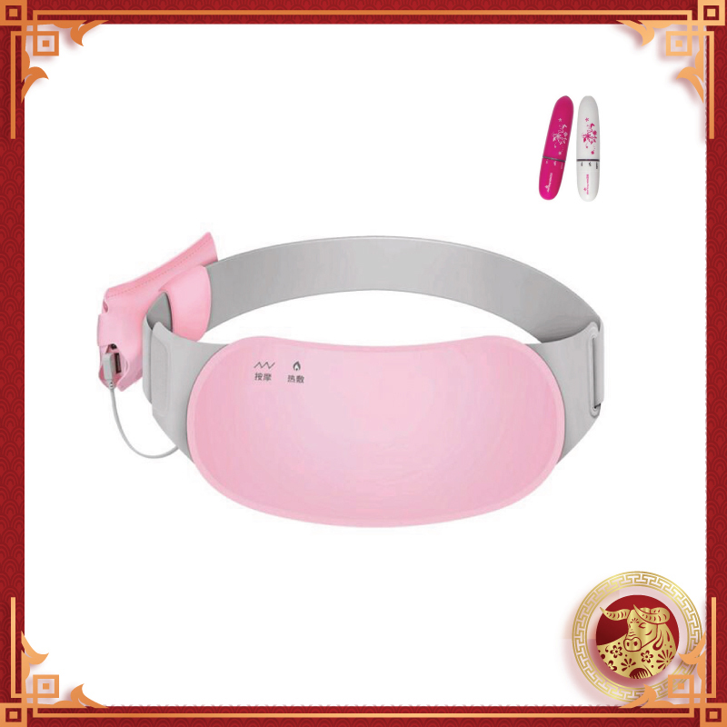Đai Massage Bụng Giúp Giảm Đau Bụng Trong Kỳ Kinh Nguyệt, Ngày Đèn Đỏ , Hỗ Trợ Massage Hồng Ngoại Giữ Gìn Vóc Dáng Bằng Phương Pháp Nhiệt, Sử Dụng Siêu Vật Liệu Graphene - Tặng kèm máy massage mini