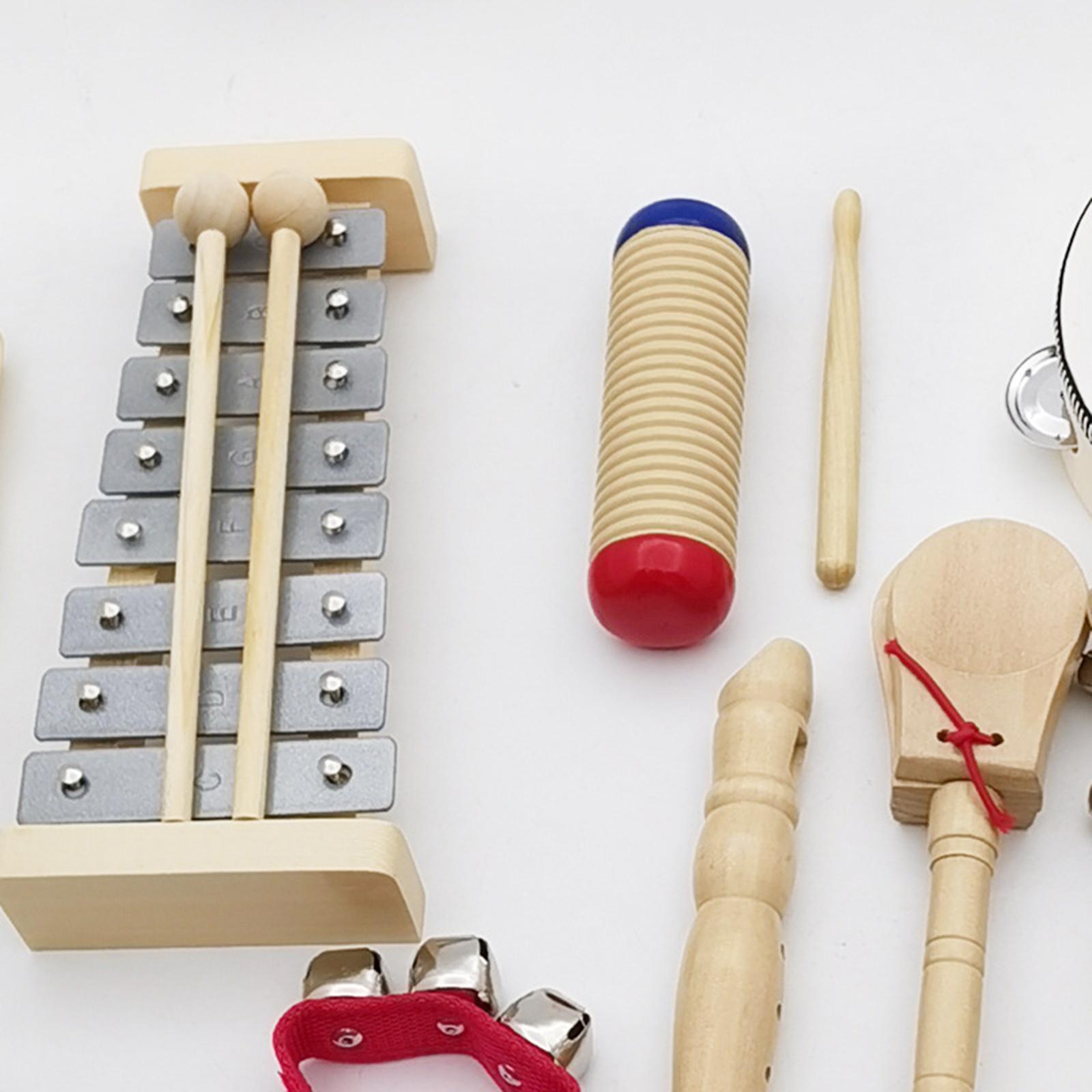 Montessori Toy Wooden Percussion Instruments for Kids Children Professionals